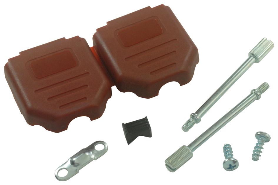 MHDPPK9-R-K BACKSHELL, D, RED, 9WAY MH CONNECTORS