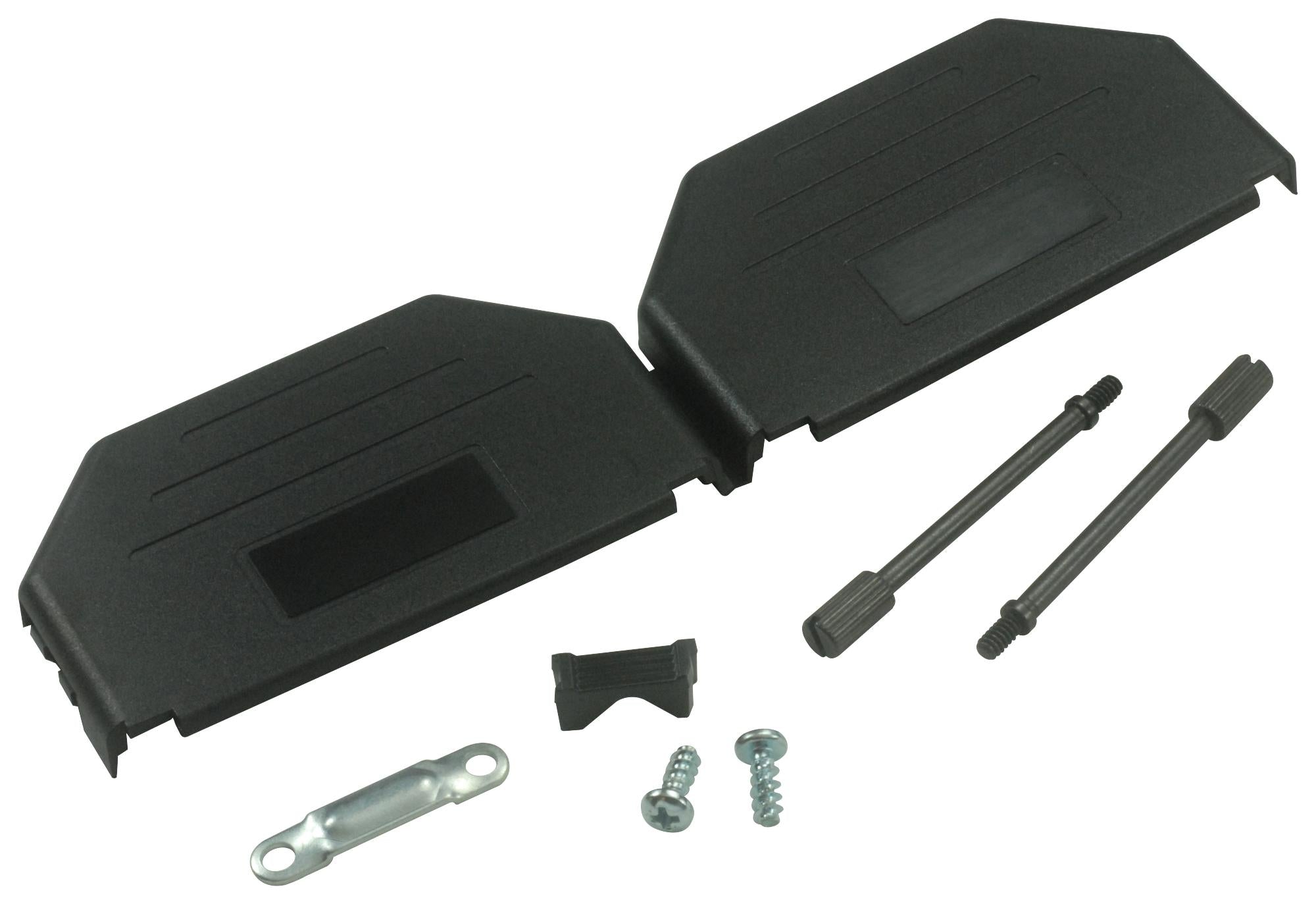 MHDPPK37-K BACKSHELL, D, BLACK, 37WAY MH CONNECTORS