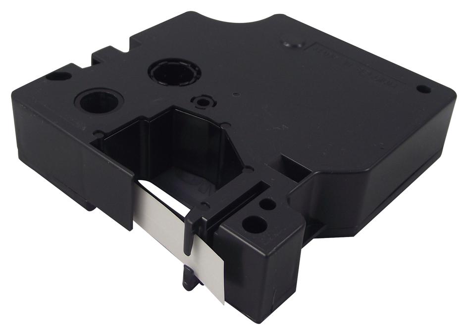 18766-R1 TAPE, 9MM BLK/WHT PERM POLYESTER DYMO