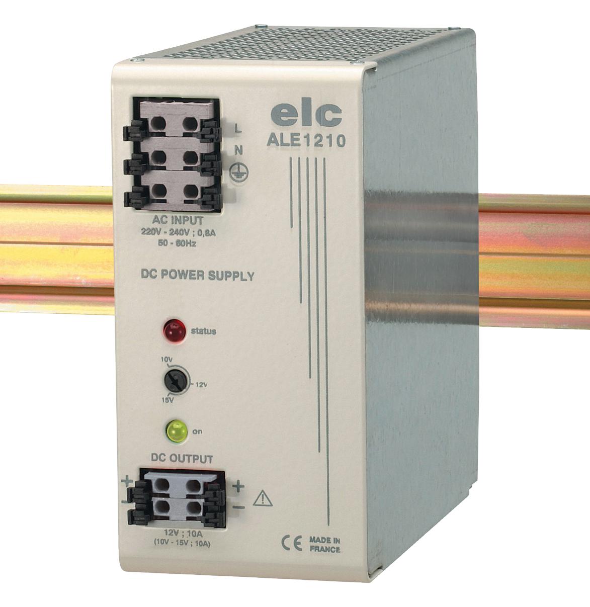 ALE1210. MODULAR POWER SUPPLY, DIN RAIL, 120W ELC