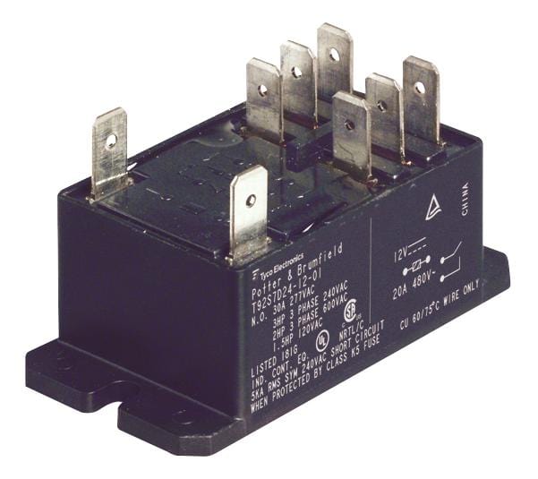 POTTER&BRUMFIELD - TE CONNECTIVITY Power - General Purpose T92P11D22-12 RELAY, DPDT, 277VAC, 28VDC, 40A POTTER&BRUMFIELD - TE CONNECTIVITY 270349 5-1393211-3