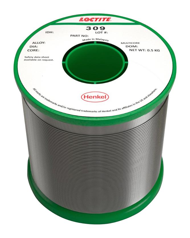 309 97SC 5C 0.51MM H 500G SOLDER WIRE, 96.5/3/0.5, 217 DEG, 500G MULTICORE / LOCTITE