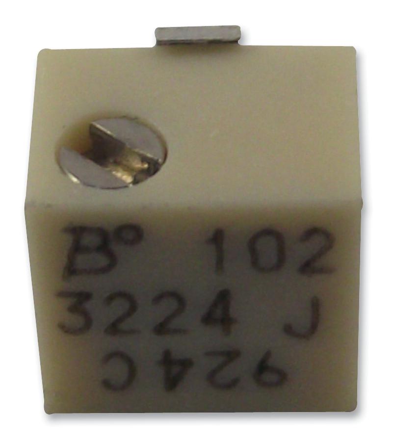 3224G-1-501E TRIMMER, POT, 500 OHM, 10%, 12TURN, SMD BOURNS