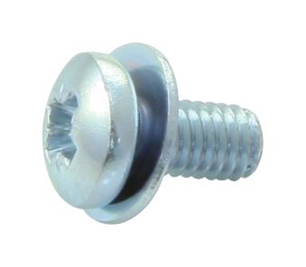 M36PRSTPWZ100 SCREW, W/FLAT WASHER, M3X6, BX100, PK100 TR FASTENINGS