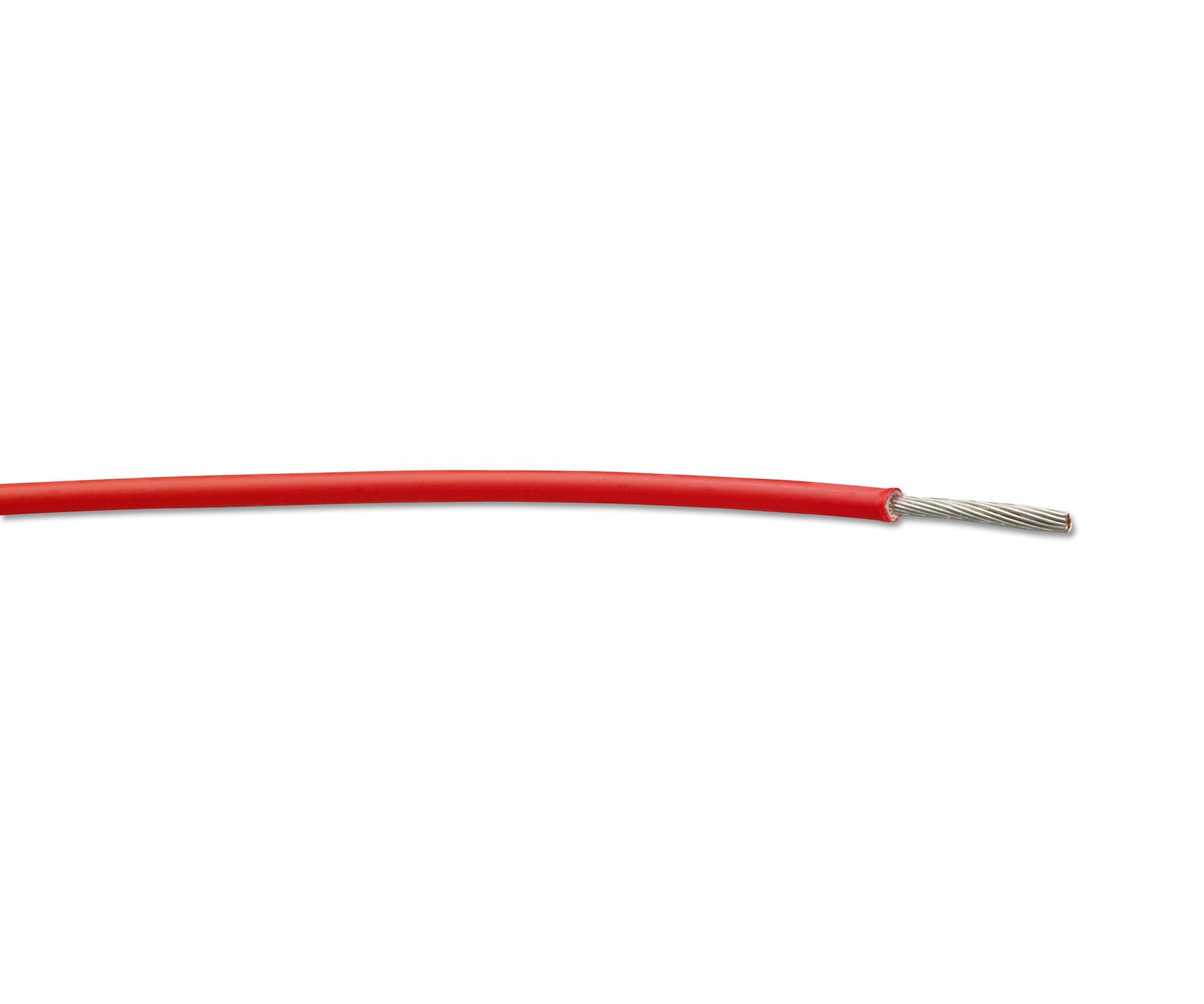 FLDWC0311-0.35-2 WIRE, RED, 0.35MM, 100M RAYCHEM - TE CONNECTIVITY
