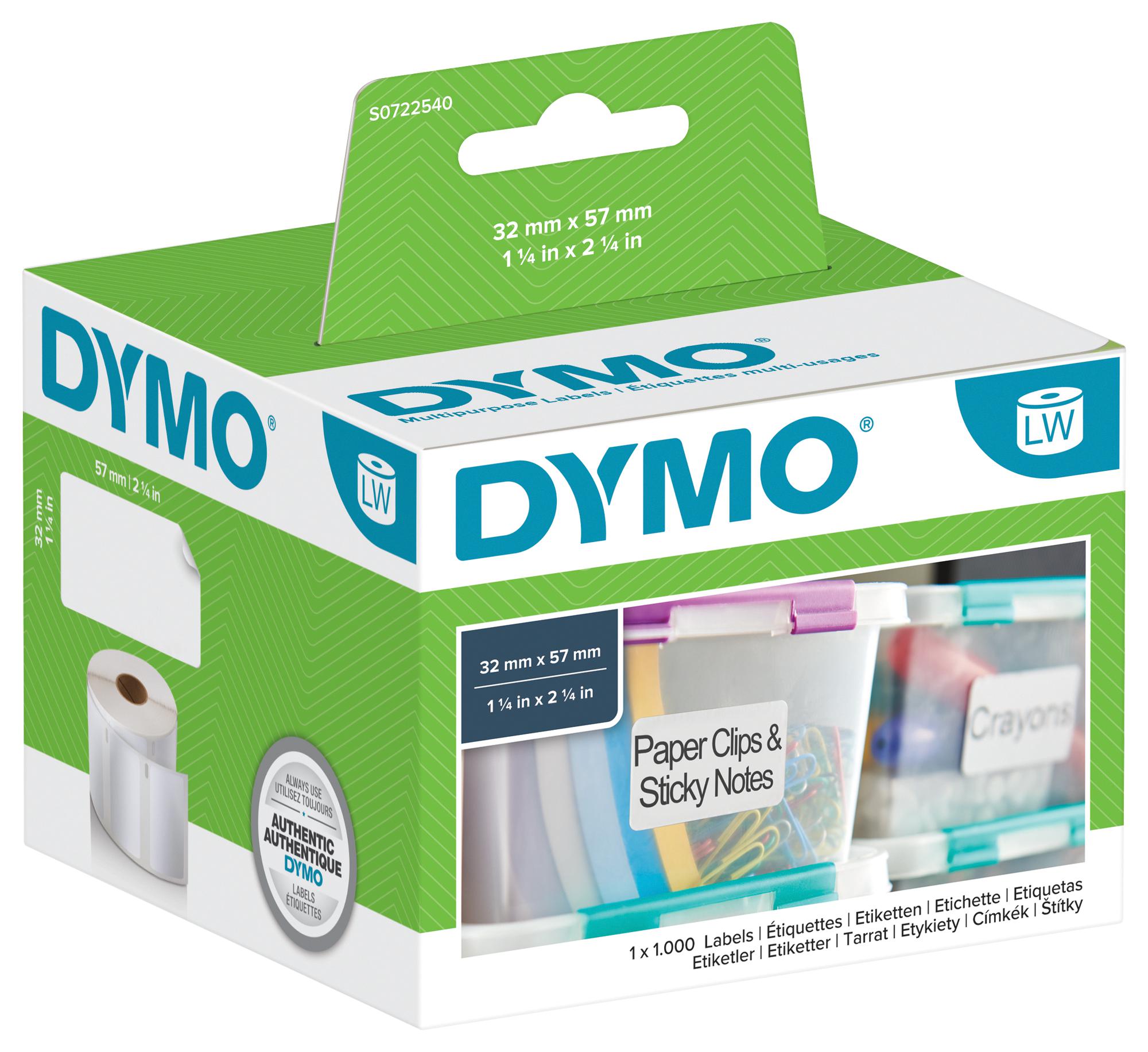11354 LABEL, MULTI PURPOSE, 57X32MM DYMO