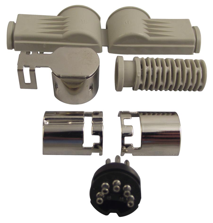 MAWI50 SB PLUG, DIN, FREE, R/A, 5PIN HIRSCHMANN