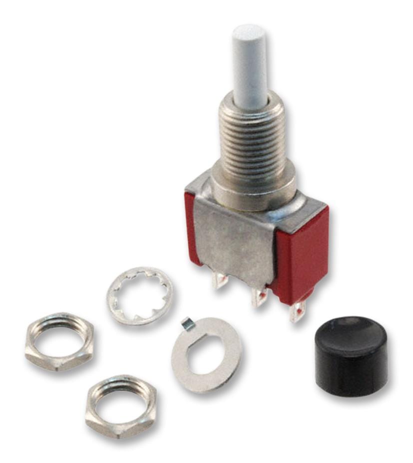 C&K COMPONENTS Push Button 8168SHZQE2 SWITCH PUSHBUTTON SPDT 6A 120V C&K COMPONENTS 2435242 8168SHZQE2