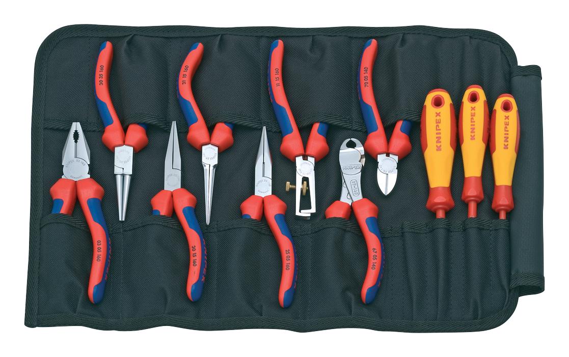 00 19 41 TOOL KIT, ROLL, 11PC KNIPEX