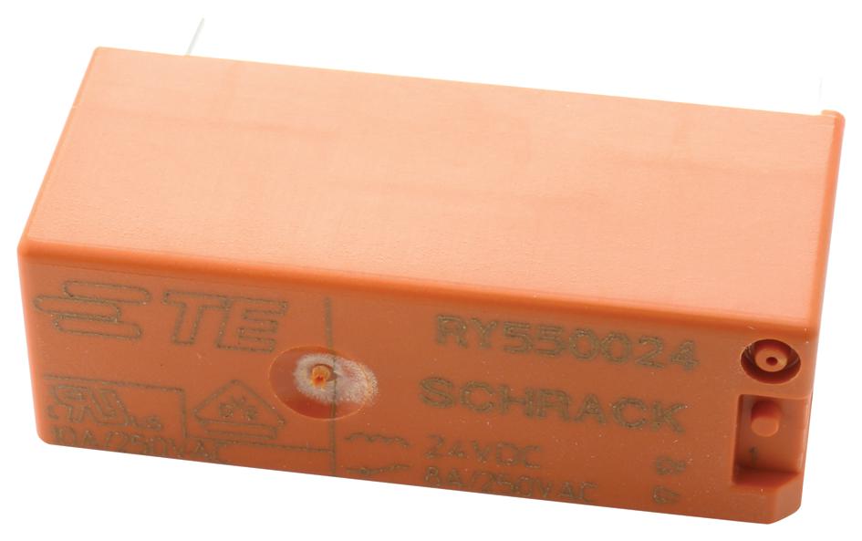 SCHRACK - TE CONNECTIVITY Power - General Purpose RY551012 POWER RELAY, SPST-NC, 8A, 250VAC, TH SCHRACK - TE CONNECTIVITY 2885627 9-1393224-9