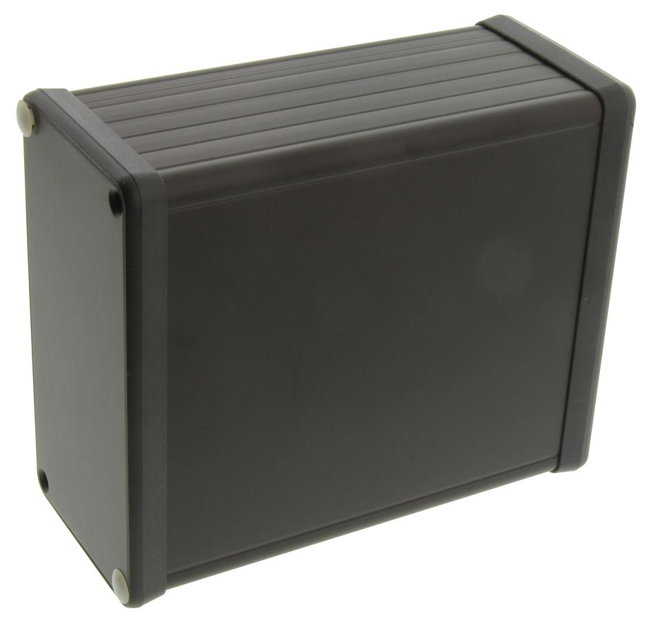 1455N1201BK BOX, BLACK, ALUMINIUM END PLATE HAMMOND