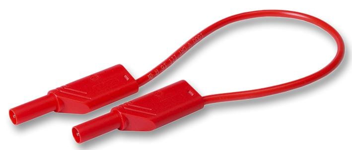 HIRSCHMANN TEST AND MEASUREMENT Test Leads 934069101 TEST LEAD, RED, 2M, 1KV, 16A HIRSCHMANN TEST AND MEASUREMENT 8281750 934069101