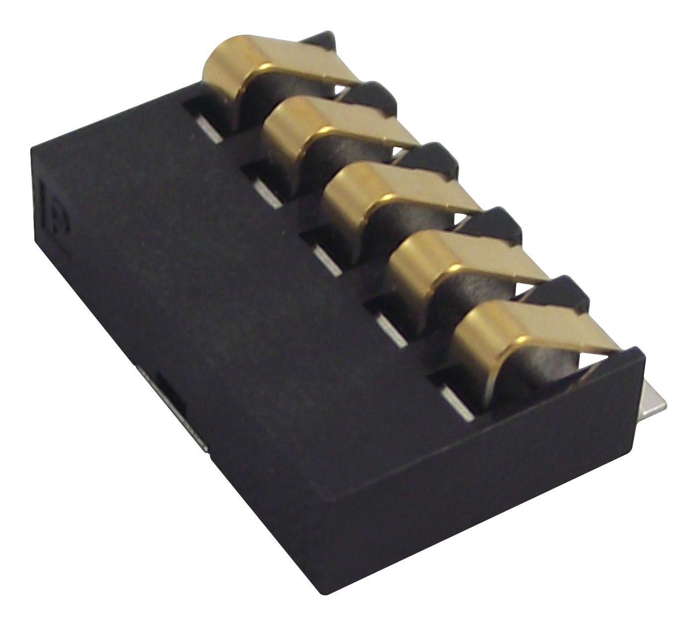 9155005001016 CONNECTOR, BATTERY, 5 POS, 1.2MM AVX INTERCONNECT