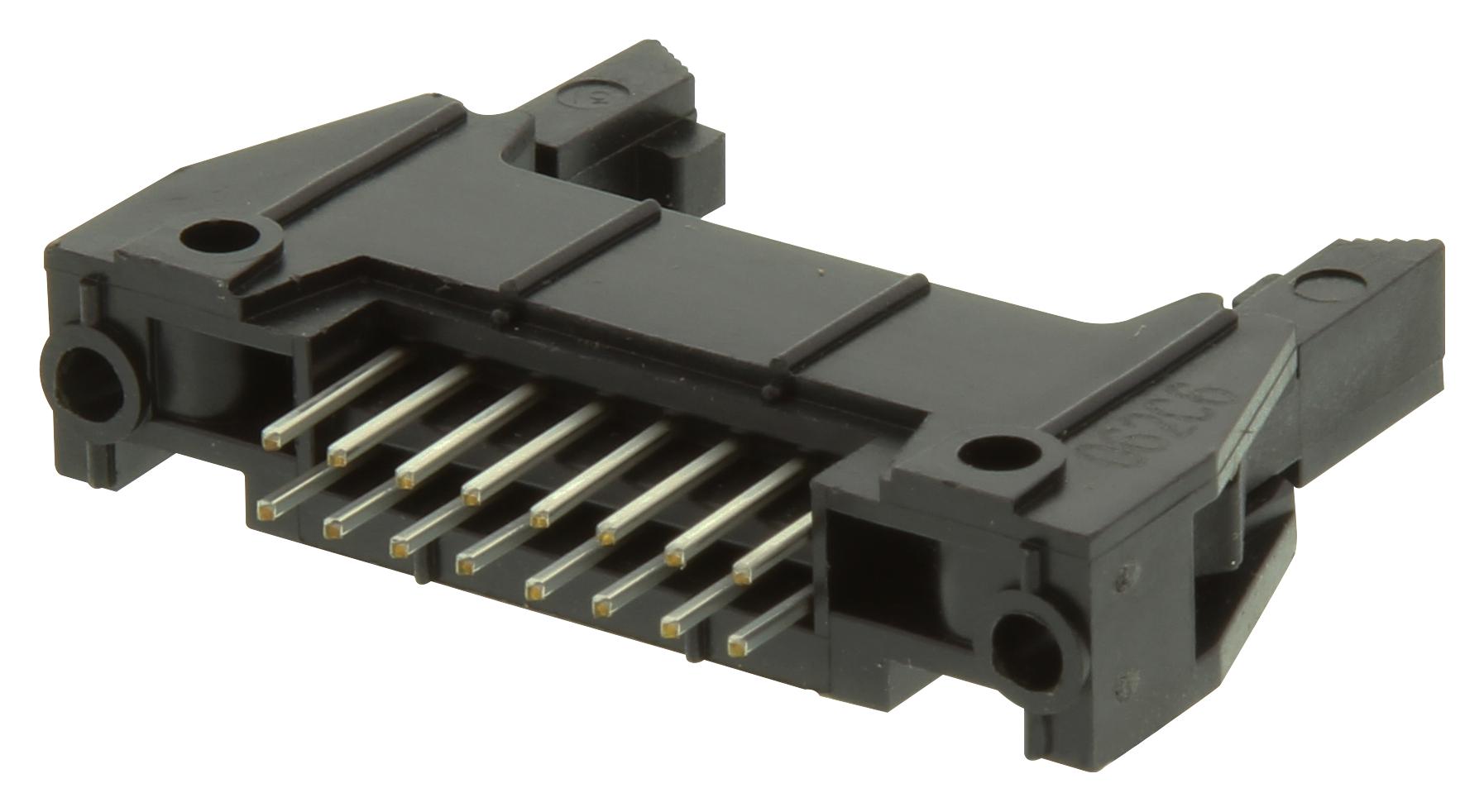 N3408-6302RB HEADER, L/LATCH, THT, 2.54MM, 16WAY 3M