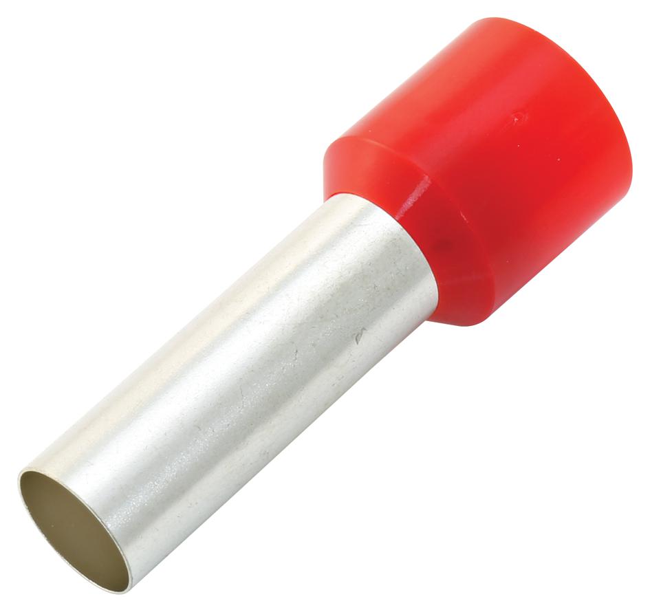 E35-25-RED FERRULE, 2AWG, 39MM, NYLON, RED, PK25 MULTICOMP PRO