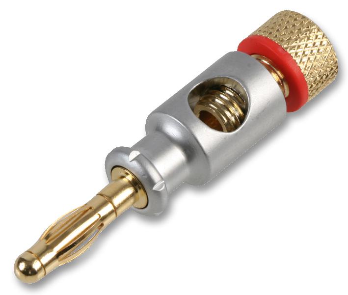 PSG03601 BANANA PLUG, PEARL CHROME PLATED PRO SIGNAL