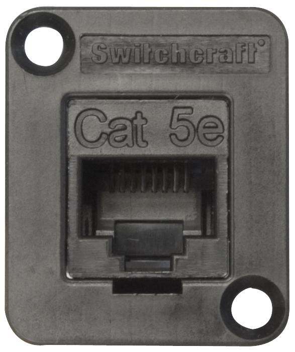 EHRJ45P5E ADAPTOR, RJ45 JACK-JACK, 8P8C, CAT5E SWITCHCRAFT/CONXALL