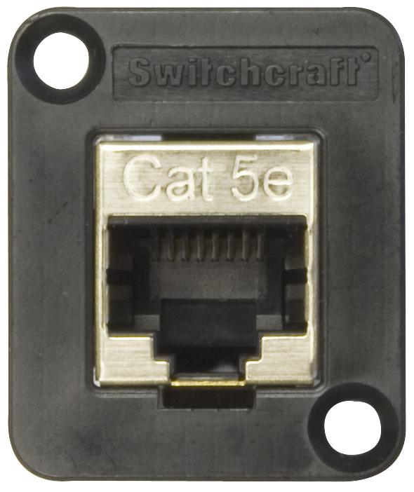 EHRJ45P5ES ADAPT, RJ45 JACK-JACK, 8P8C, CAT5E, SHLD SWITCHCRAFT/CONXALL