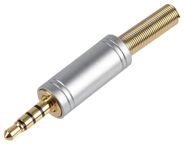 PSG03880 CONNECTOR, 3.5MM JACK PLUG, 4P, METAL+SR PRO SIGNAL