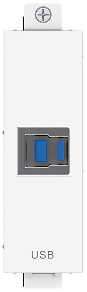 TC3 USBB WALL PLATE, USB-B MODULE VISION AV