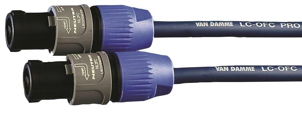 102-661-363 SPEAKON LEAD, 2X1.5MM, 3M, BLUE VAN DAMME