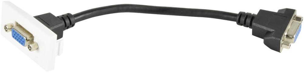 122.545UK WALL PLATE MODULE, VGA, 50MM X 25MM AV:LINK