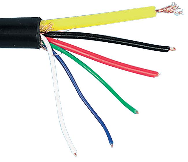 CA-SEL-07M100 SECURITY CABLE, BLACK, 100M PRO POWER