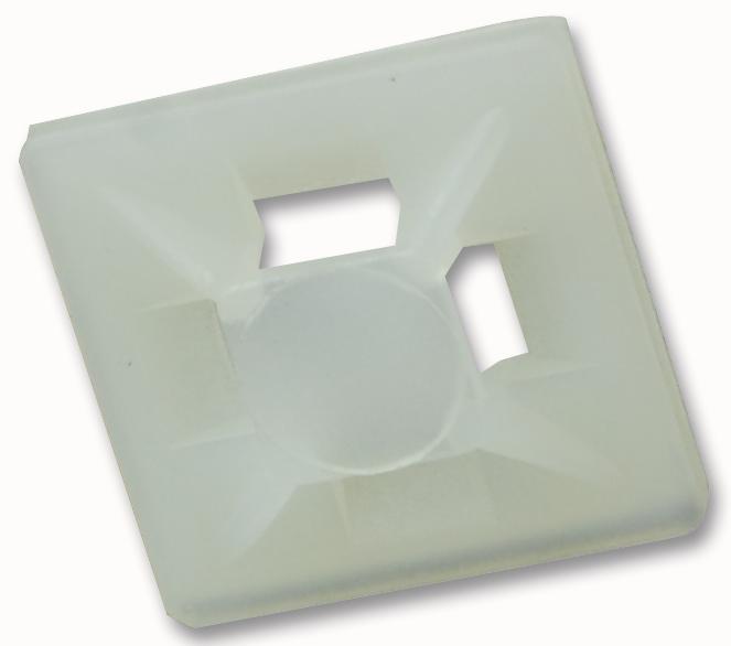 HFC1/4NATURAL CABLE TIE BASES NATURAL 19X19, PK100 PARTEX
