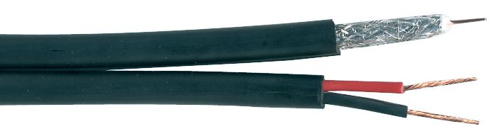 RG59UAL+2 CABLE COAX RG59U+FLEX AL BRD BK 100M PRO POWER