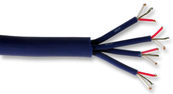 MC0005 BALANCED MULTI CORE CABLE 4 PAIR 50M PRO POWER