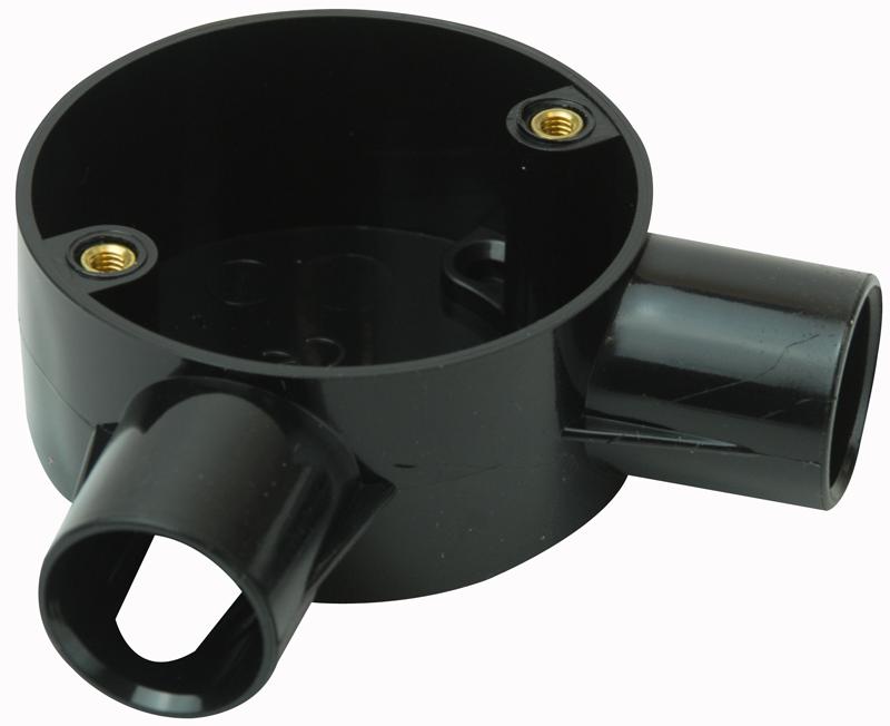 CJB20/2WA BLACK TWO WAY ANGLE BOX BLACK 20MM PRO POWER