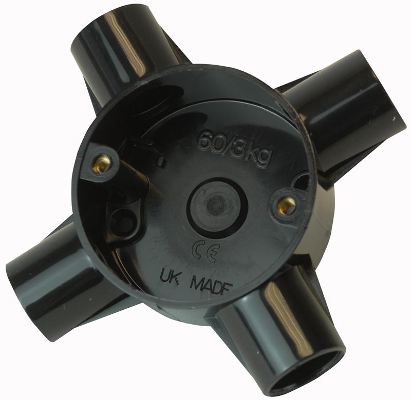 CJB20/4W BLACK 4 WAY INTERSECTION BLACK 20MM PRO POWER