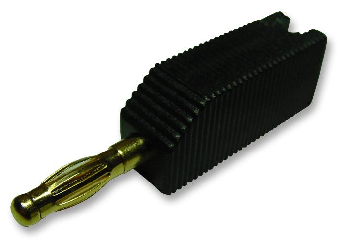 PSG01942 4MM PLUG, BLACK, STACKABLE, PK2 PRO SIGNAL