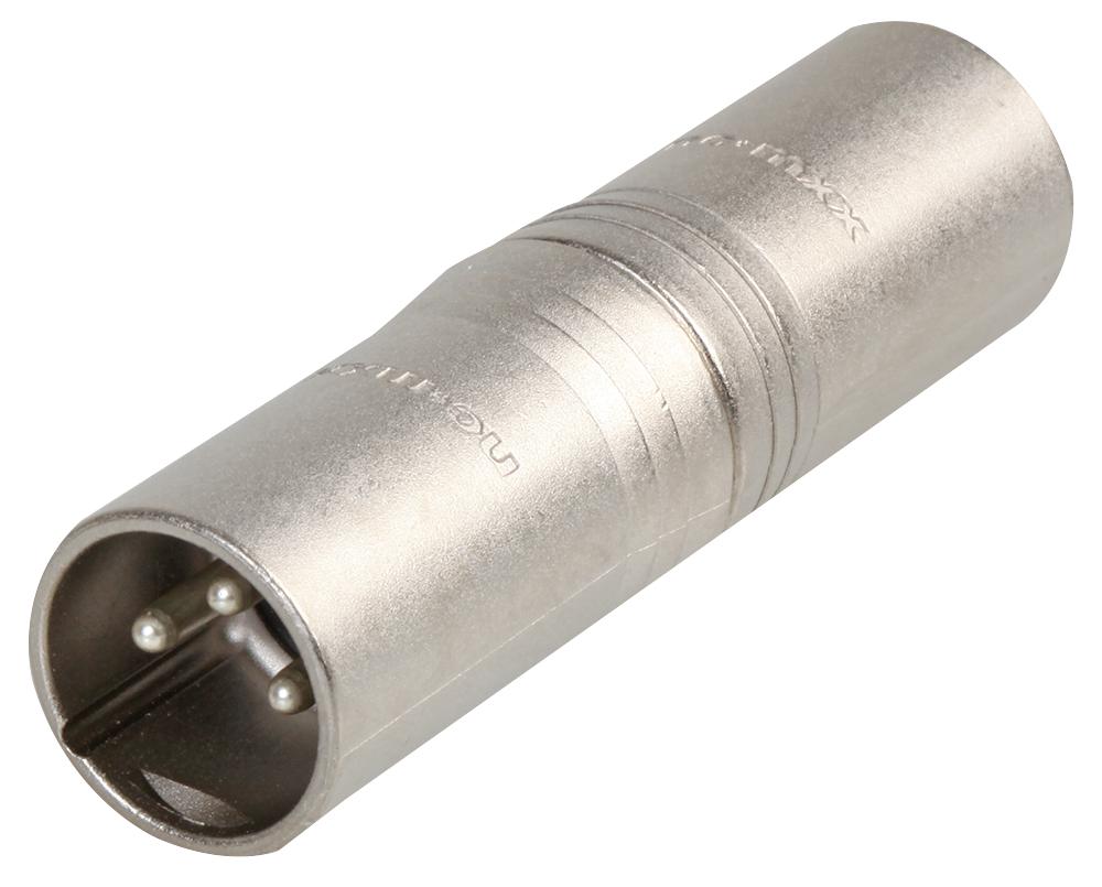 NA3MM ADAPTOR, XLR PLUG TO XLR PLUG NEUTRIK