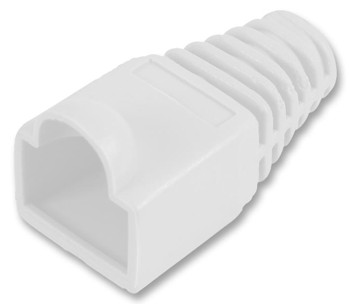 SH001 6 WHITE STRAIN RELIEF BOOT 6MM WHITE 10/PACK PRO POWER