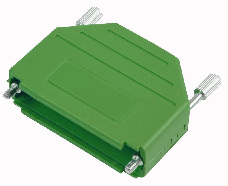 MHDPPK25-G-K BACKSHELL, D, GREEN, 25WAY MH CONNECTORS