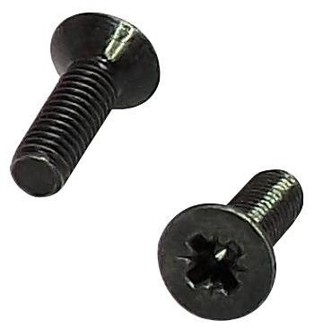 KADSCRF SCREW, M3, ROUND/FLAT HEAD, BLACK, PK50 TUK