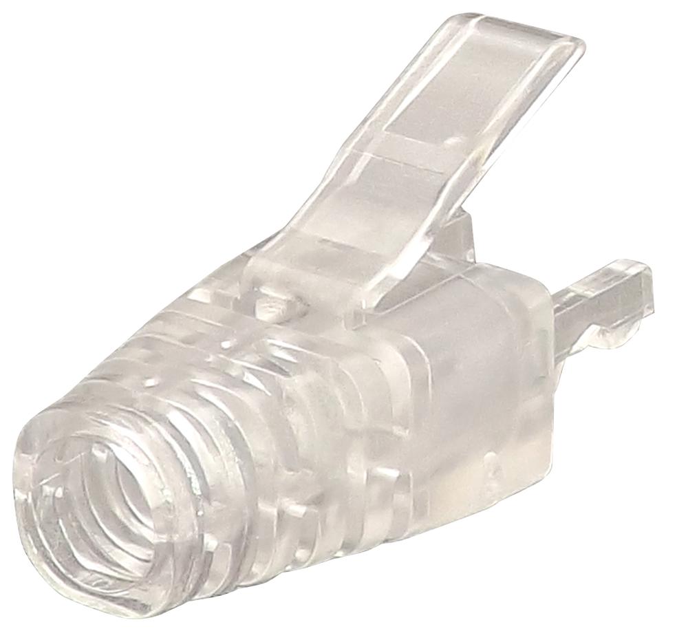 PSPDY6#10 STRAIN RELIEF BOOT, 6.5MM, PC, RJ45 CONN TUK