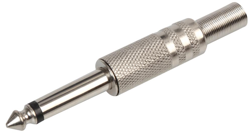 PSG08592 PLUG, 6,35 JACK, MONO, NICKEL PRO SIGNAL