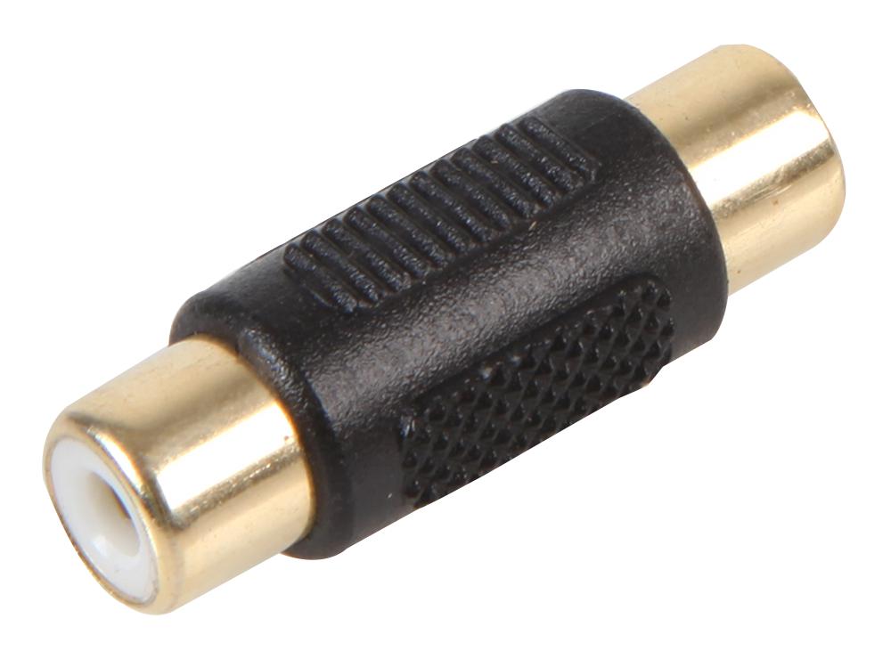 PSG08667 PHONO / RCA COUPLER, SKT TO SKT, GOLD PRO SIGNAL