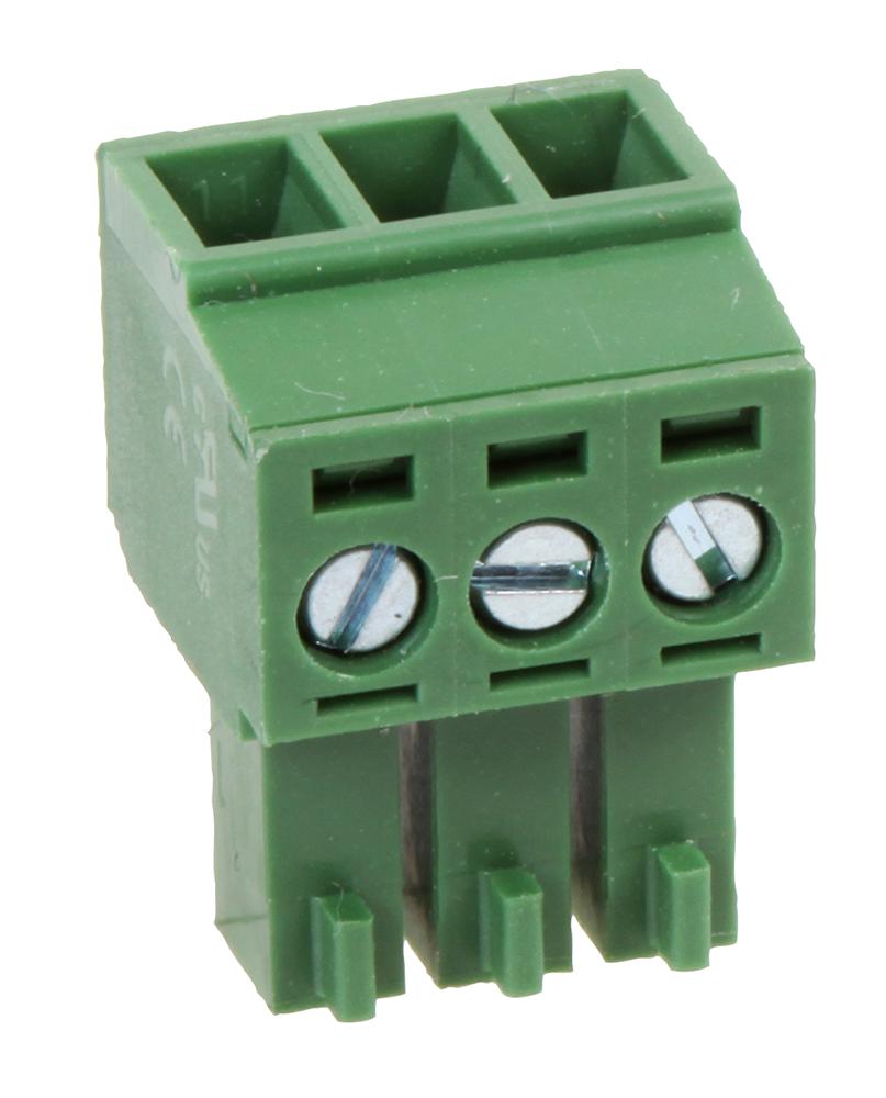 MC000057 TERMINAL BLOCK, PLUGGABLE, 3POS, 16AWG MULTICOMP PRO
