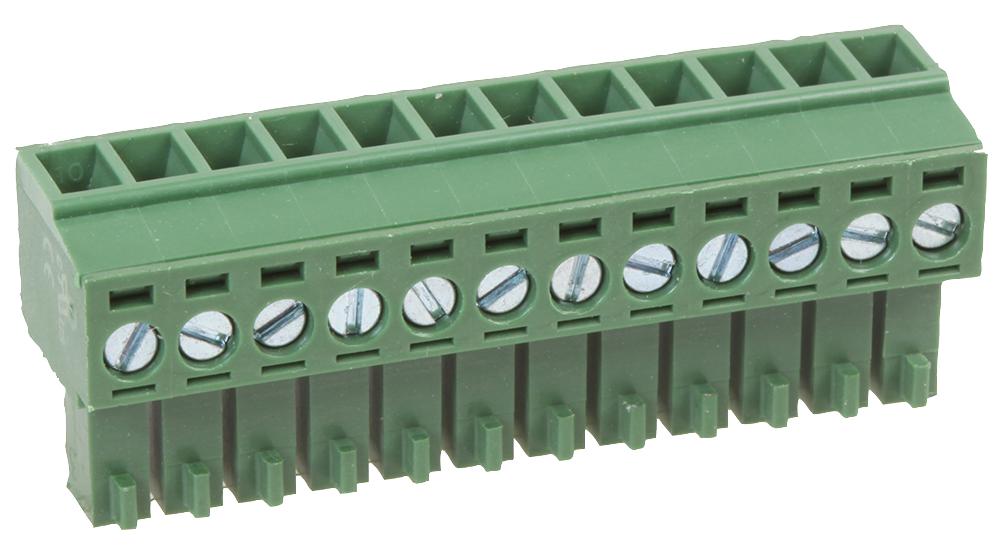 MC000063 TERMINAL BLOCK, PLUGGABLE, 12POS, 16AWG MULTICOMP PRO