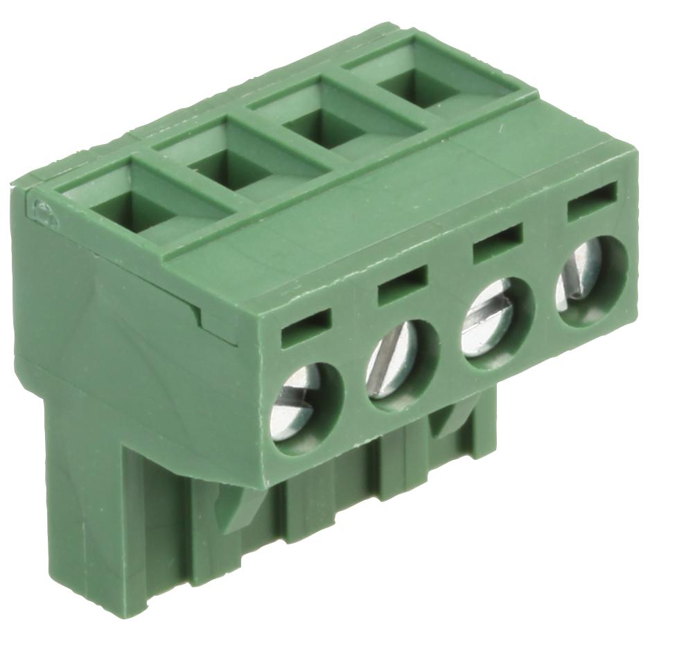 MC000178 TERMINAL BLOCK, PLUGGABLE, 4POS, 12AWG MULTICOMP PRO