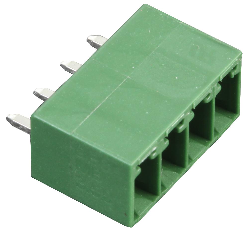 MC000082 TERMINAL BLOCK, HEADER, 4POS, TH MULTICOMP PRO