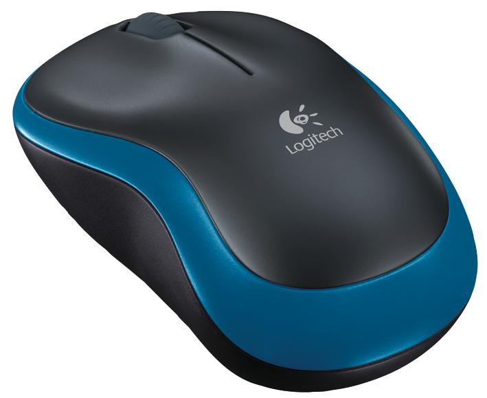 910-002236 OPTICAL MOUSE, STANDARD, BLK/BLUE LOGITECH