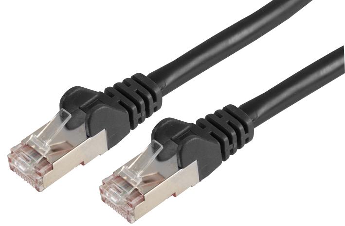 PSG90859 PATCH CORD, RJ45 PLUG, CAT6A, 0.2M, BLK PRO SIGNAL