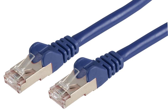 PSG90803 PATCH CORD, RJ45 PLUG, CAT6A, 0.5M, BLUE PRO SIGNAL