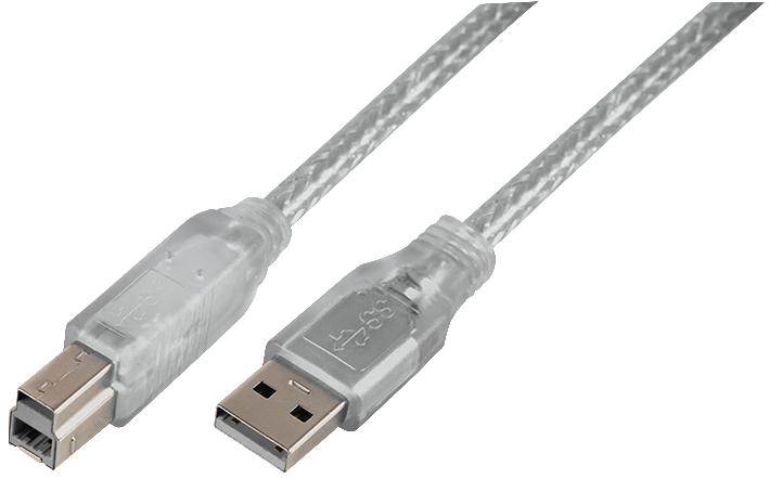 PSG91166 LEAD, USB3.0 A MALE-B MALE 2M CLEAR PRO SIGNAL