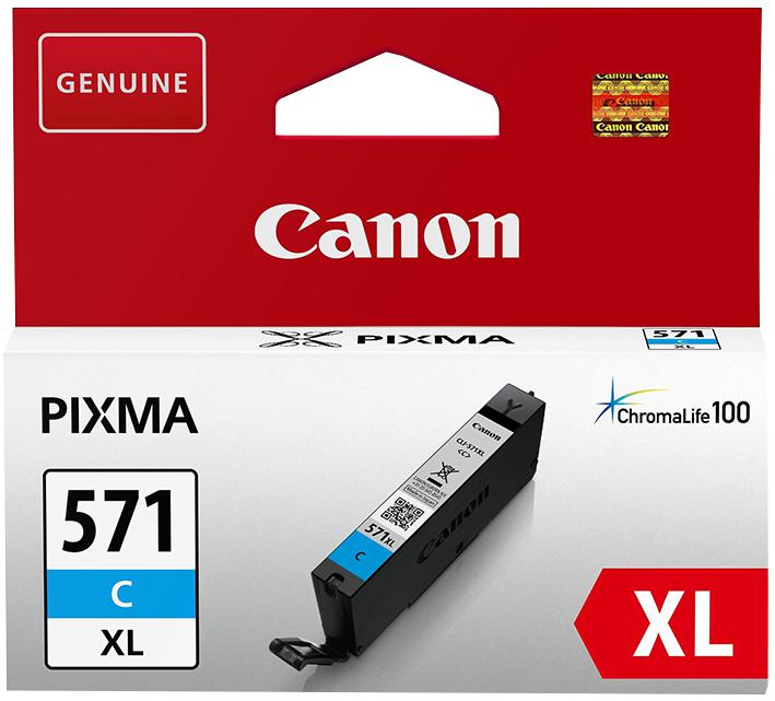 CLI-571C XL INK CART, CLI-571C XL, HIGH CAP CYAN CANON