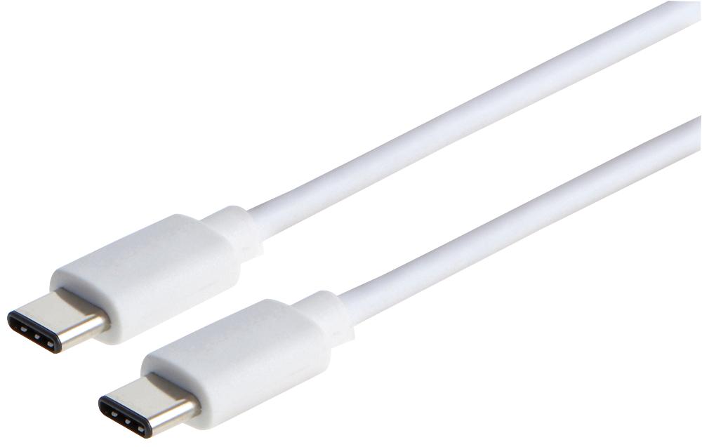 PSG91491 LEAD, USB2.0 TYPE C-TYPE C, WHITE 2M PRO SIGNAL